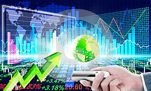 Stock market concept