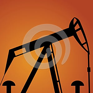 Stock market Concept of growing oil prices and oil pump jacks refinery industry. Oil war concept. photo banner for website header