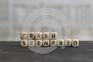 Stock market crash scenario photo
