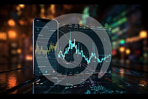 Stock market decisions Dynamic sell and buy options on a live graph