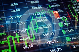 Stock market, Economy background photo