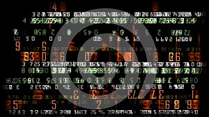 Stock market financial numbers background, stock footage