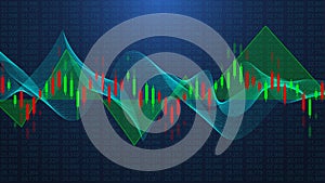 Stock market or forex trading business graph chart for financial investment concept. Business presentation for your