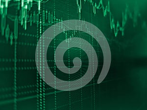 Stock market or forex trading graph and candlestick chart suitable for financial investment concept. Investment of growth on