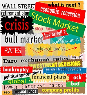 Stock market headlines