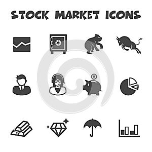 Stock market icons