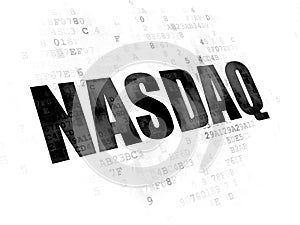 Stock market indexes concept: NASDAQ on Digital background