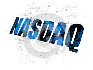 Stock market indexes concept: NASDAQ on Digital background