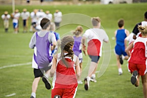 Stock Photo of a Cross Country Race