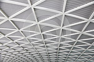 Stock Photo:Curved reinforced steel roof