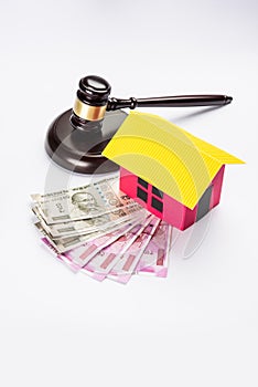 Stock photo of india and real estate law, Indian law for real estate / construction company / architects / builders or buyers sho