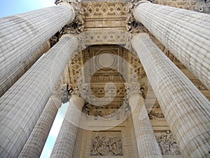 Stock Photo: Madeleine church - Columns , Paris