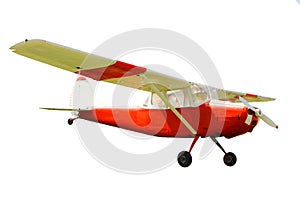 Stock Photo:old classic plane isolated white background