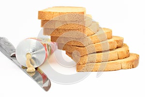 Stock photo of rusk stack