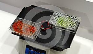 Stock Photo Of Sample Shaker In Pharma Industry or Science Laboratory