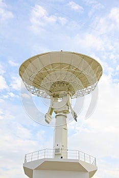 Stock Photo:satellite dish antennas under sky