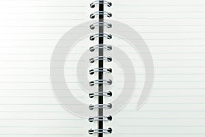 Stock Photo - white paper of notebook