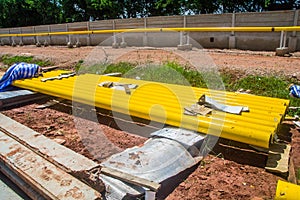 Stock pipe for construction