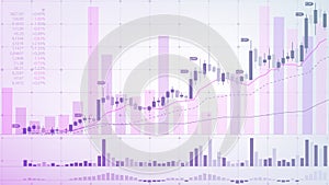 Magazzino scambio. finanziario il mercato. schematico grafico rappresentazione da nomi fluttuazione sul la luce 