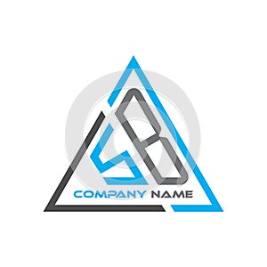 Initial Letter Unique SB Logo vector design