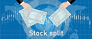 Stock split company do exchange transaction to increase the number of shares by issuing more shares to current