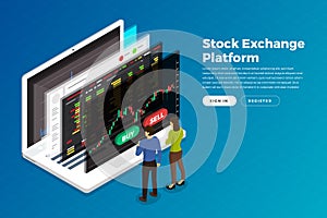 Stock trader exchange