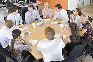 Stock Traders In A Meeting
