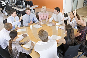 Stock Traders In A Meeting