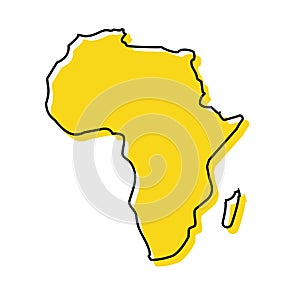 Stock vector AFRICA map icon Vector illustration 1