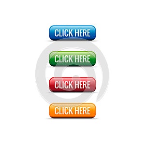 Stock vector button click here illustration 7