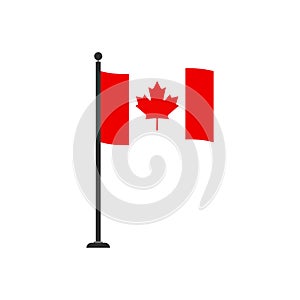 Stock vector canada flag icon 4