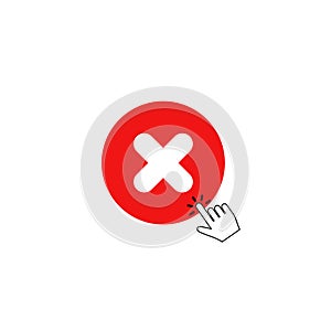 Stock vector cancel icon 11