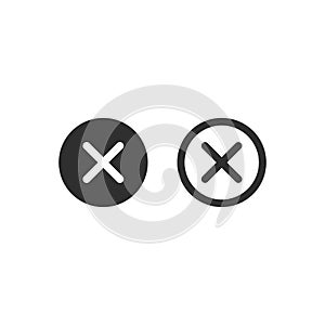 Stock vector cancel icon 6