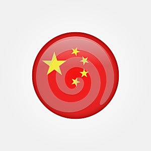 Stock vector china flag icon 5