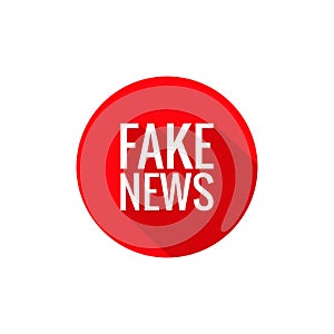 Stock vector fake news illustration isolated in white background