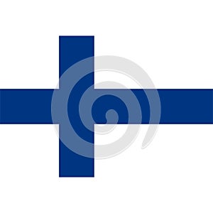 Stock vector finland flag icon 1