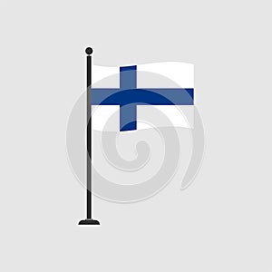 Stock vector finland flag icon 4