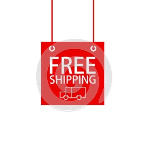 Stock vector free shipping icon 2