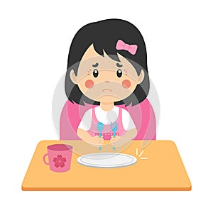 Stock Vector of Hungry Kids