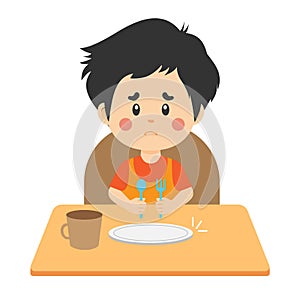 Stock Vector of Hungry Kids