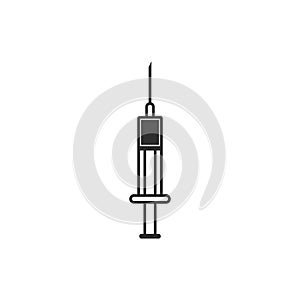Injection syringe vector icon isolated 8