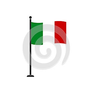 Stock vector italy flag icon 4