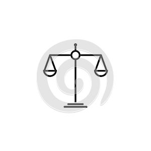 Flat scale vector icon isolated 5 photo