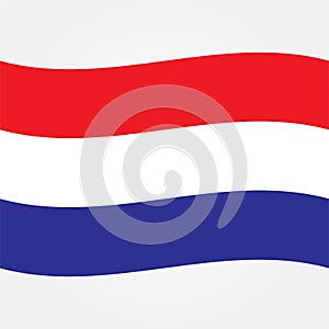 Stock vector netherland flag icon 2