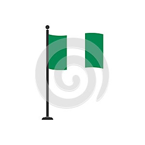 Stock vector nigeria flag icon 4