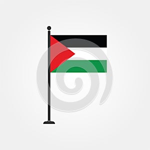 Stock vector palestine gaza flag icon 3