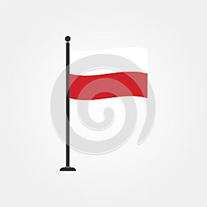 Stock vector poland flag icon 4