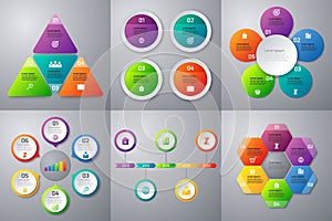 Stock Vector set of infographics