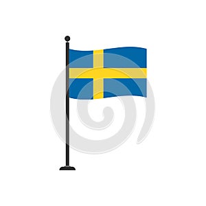 Stock vector sweden flag icon 4