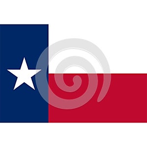 Stock vector texas flag icon 1